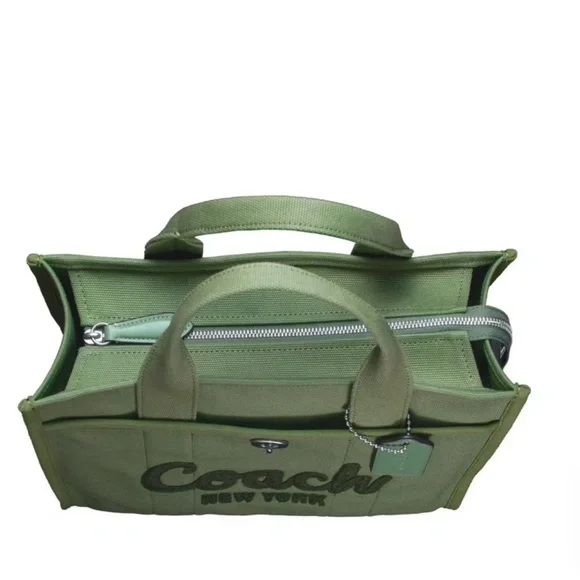 Coach Cargo Tote CP158 Soft Green Canvas Laptop Bag NWT - Picture 7 of 7